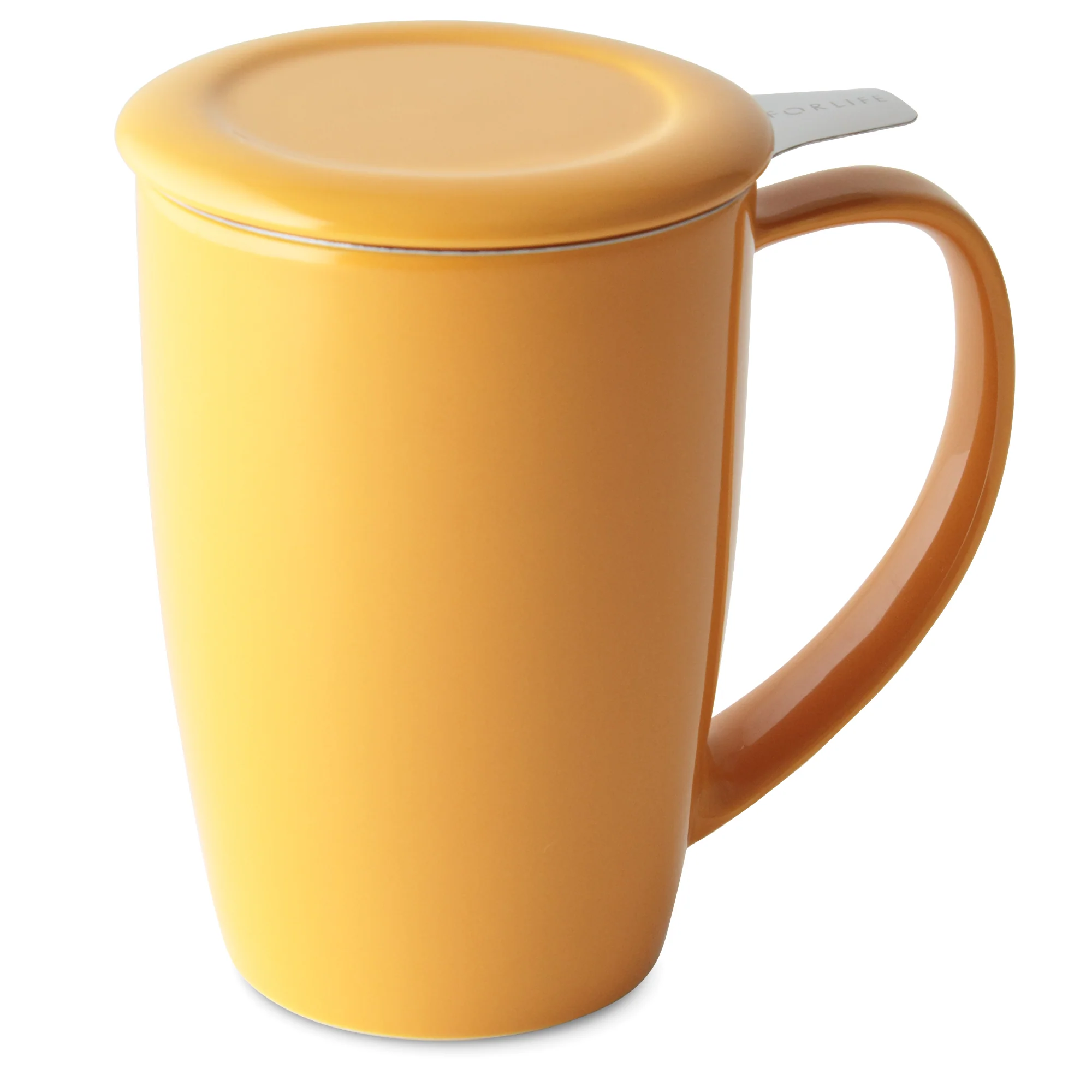Curve Ceramic Mug with Infuser and Lid - Image 10