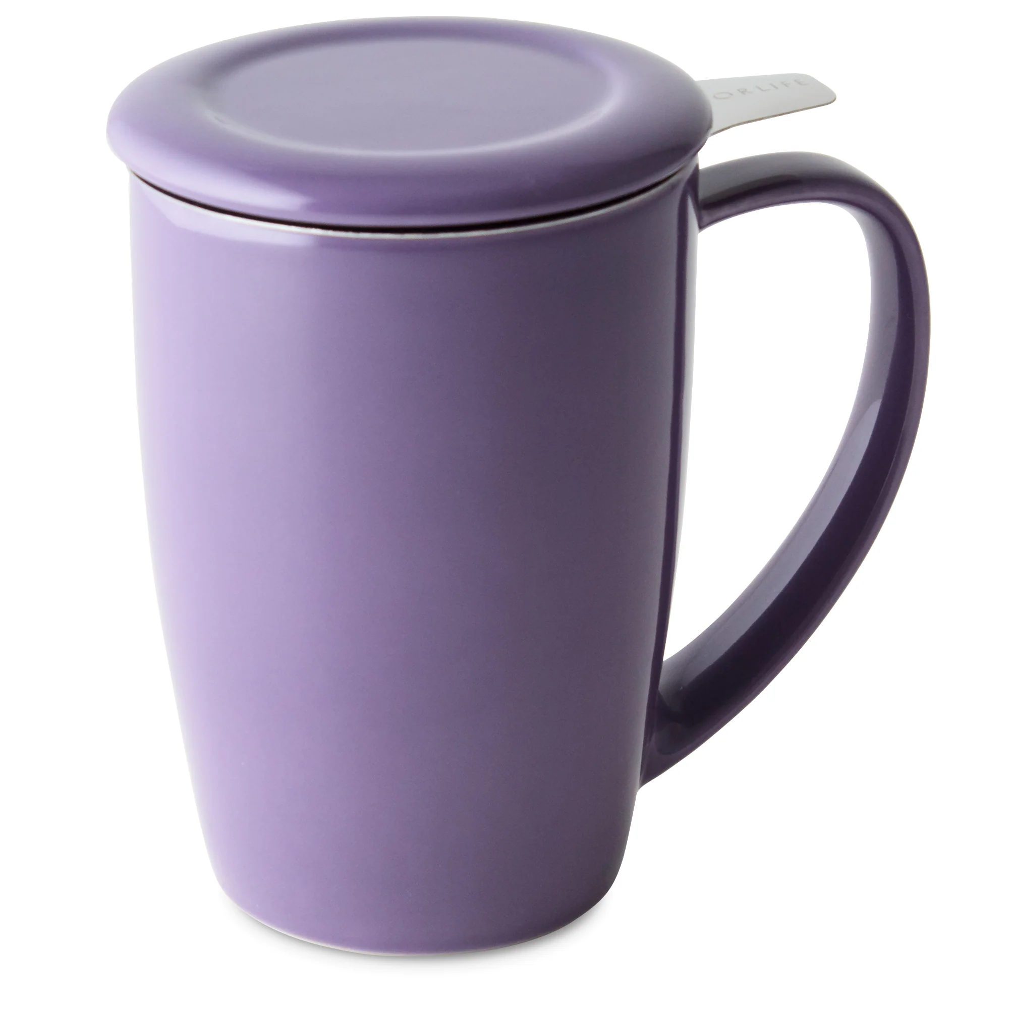 Curve Ceramic Mug with Infuser and Lid - Image 11
