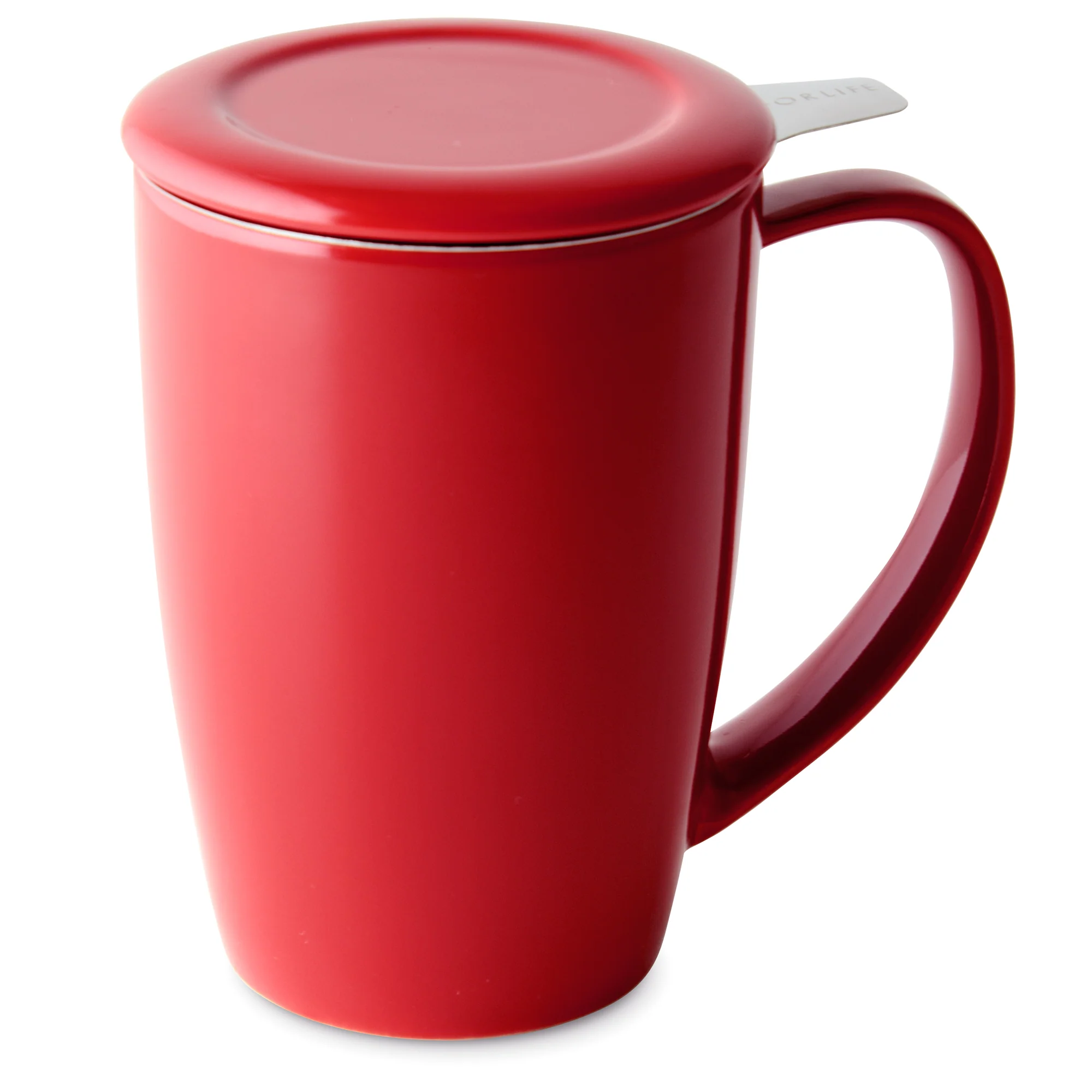 Curve Ceramic Mug with Infuser and Lid - Image 12