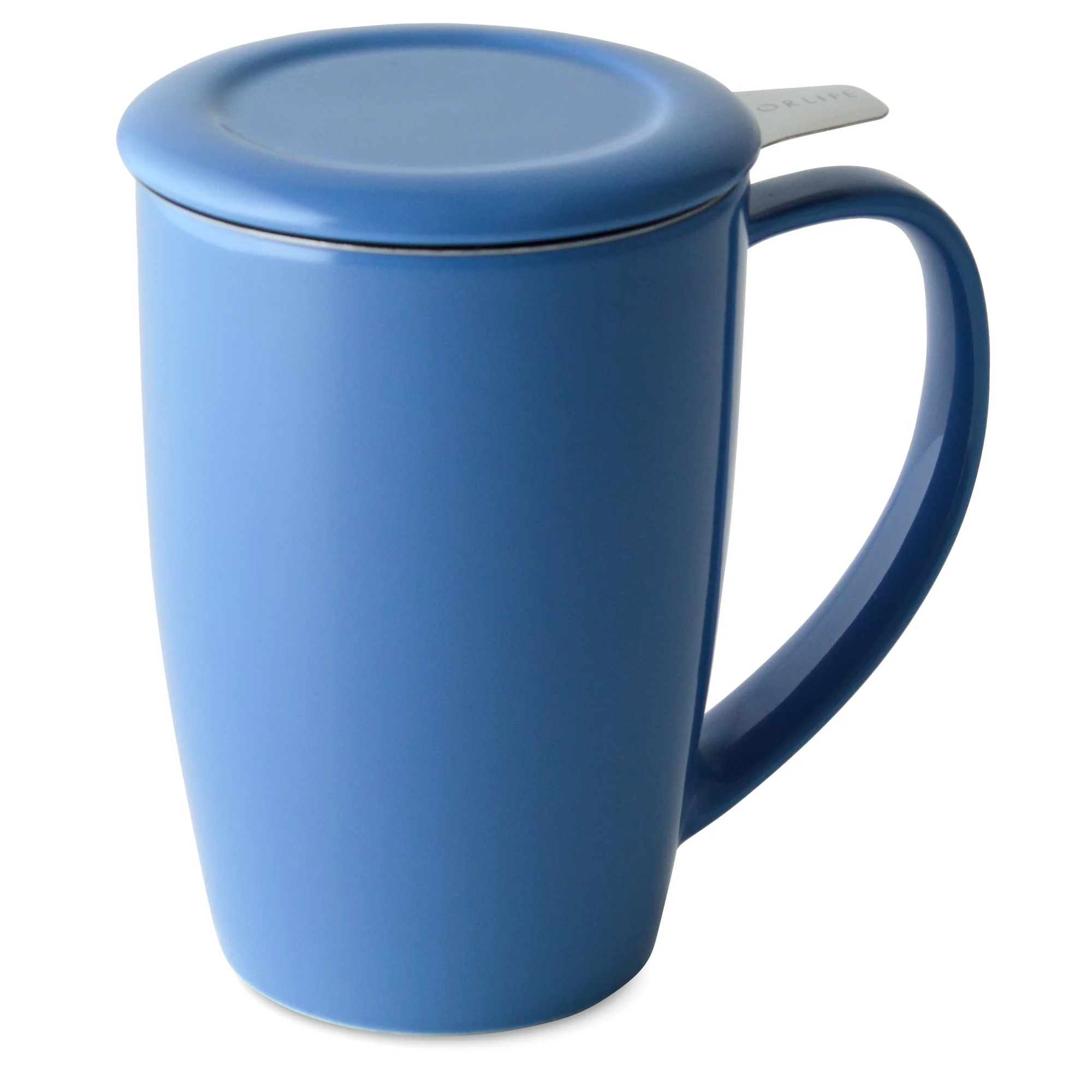 Curve Ceramic Mug with Infuser and Lid - Image 6