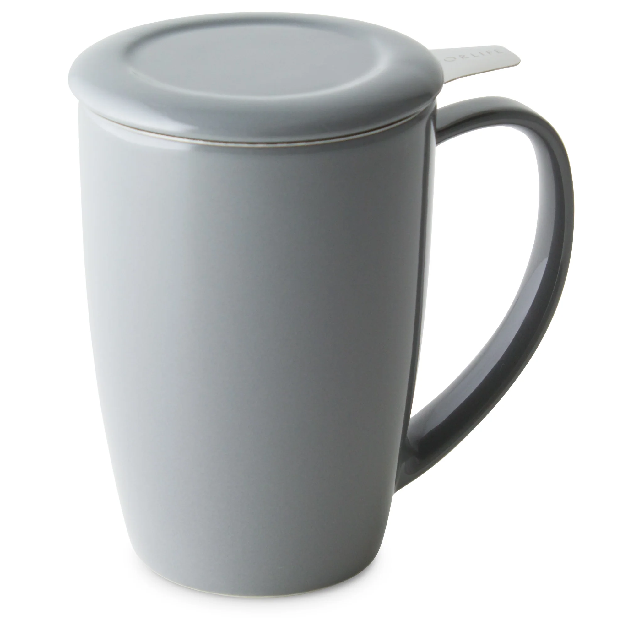 Curve Ceramic Mug with Infuser and Lid - Image 8