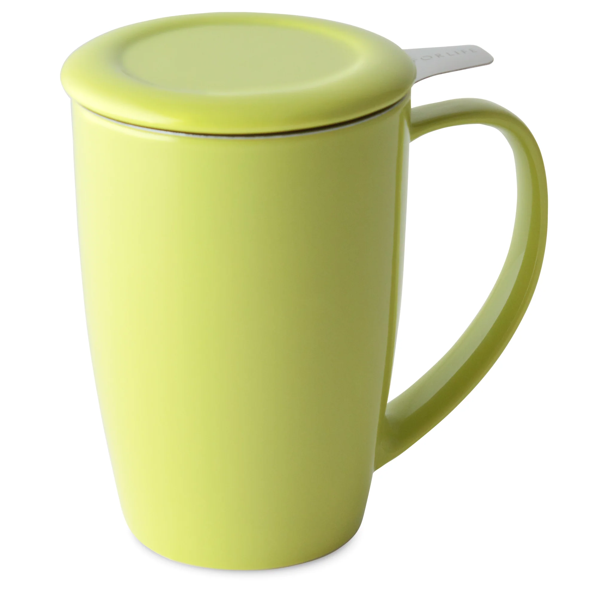 Curve Ceramic Mug with Infuser and Lid - Image 9