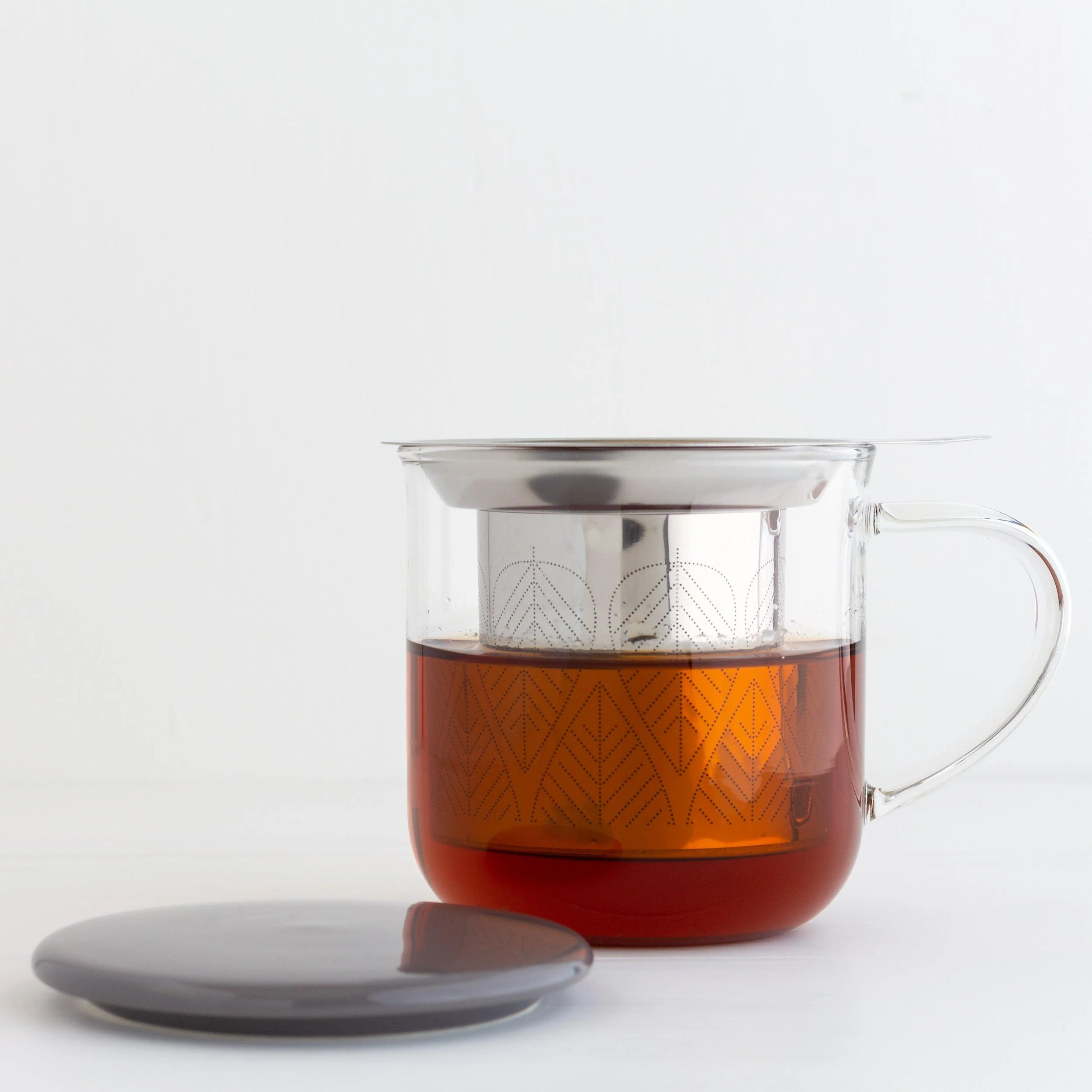 Glass Tea Infuser Mug - Image 4