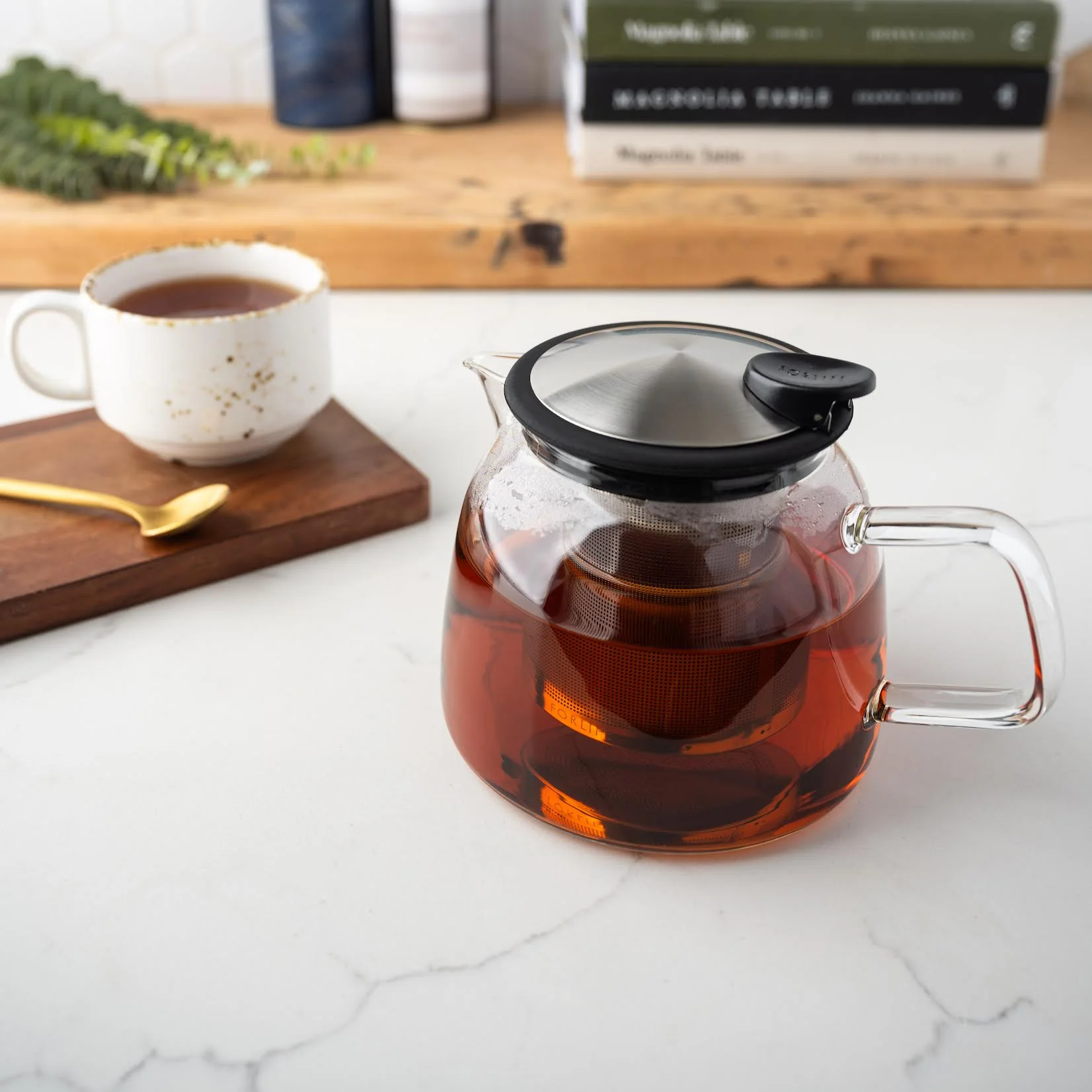 Glass Teapot with Infuser - Image 3