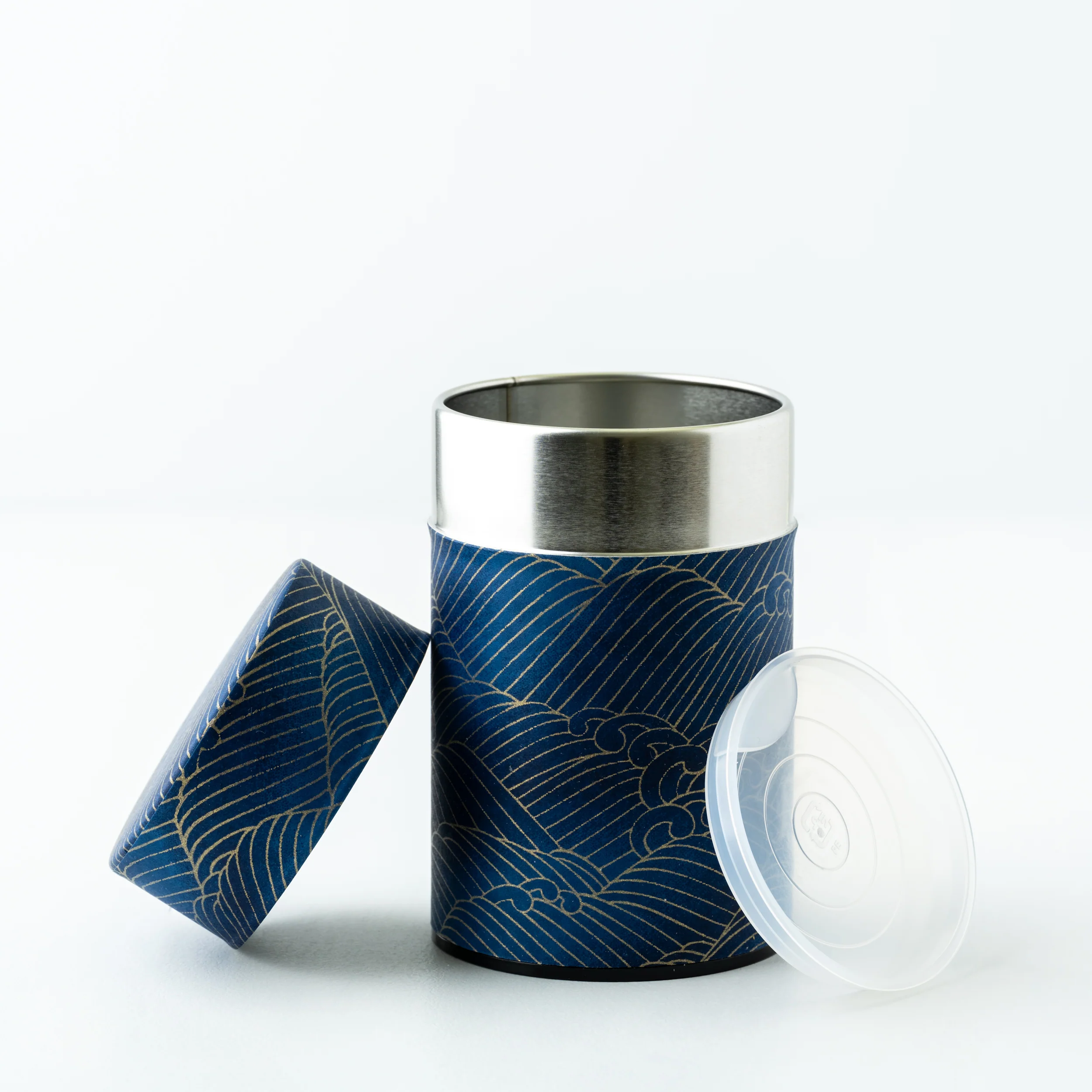 Japanese Tea Tin — Indigo Waves - Image 2
